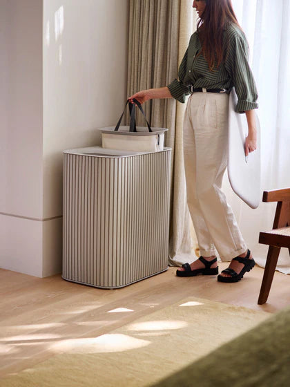 Set da 2 – 1 acquistato = 2 ricevuti Cesto portabiancheria Luxe, 2 o 3 scomparti