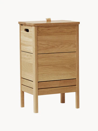 Set da 2 – 1 acquistato = 2 ricevuti Cesto portabiancheria in legno di rovere, linea A