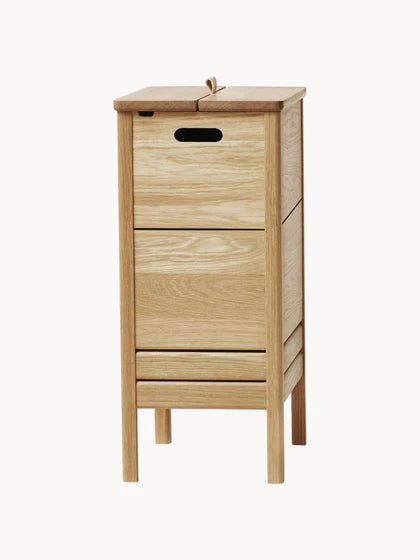 Set da 2 – 1 acquistato = 2 ricevuti Cesto portabiancheria in legno di rovere, linea A