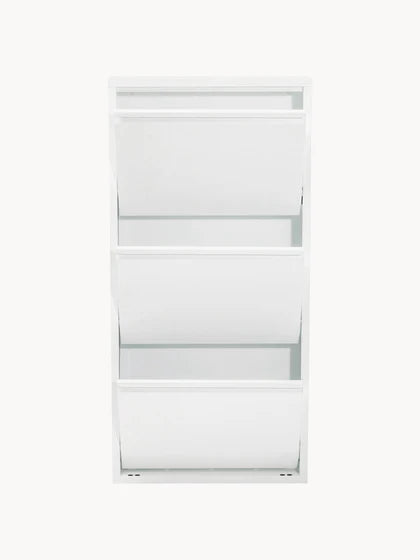 Set da 2 – 1 acquistato = 2 ricevuti Mobile porta scarpe da parete pieghevole Caruso – Bianco