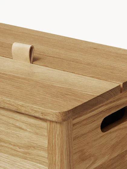 Set da 2 – 1 acquistato = 2 ricevuti Cesto portabiancheria in legno di rovere, linea A