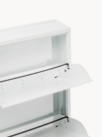 Set da 2 – 1 acquistato = 2 ricevuti Mobile porta scarpe da parete pieghevole Caruso – Bianco