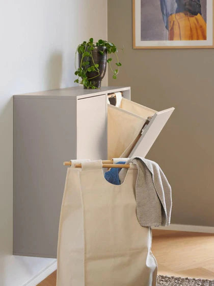 Set da 2 – 1 acquistato = 2 ricevuti Cesto portabiancheria da parete Mia